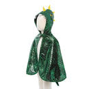 Udklædning - Grøn Dragekappe - Fra 2-3 år. - Billede 1