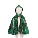 Udklædning - Grøn Dragekappe - Fra 2-3 år. - Billede 1