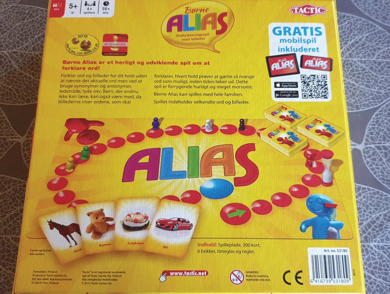 Børne Alias Ordforklarings spil - Tactic - Fra 5 år. - Billede 1