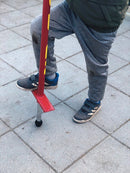 Kængurustylte QU-AX - Op til 30 kg - 3-6 år - Rød. - Billede 1