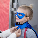 Udklædning - Vendbar kappe - Spiderman/superman - Fra 5-6 år. - Billede 1