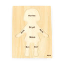 VIGA Knoppuslespil i træ - Pige - 7 brikker - Billede 1