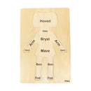 VIGA Knoppuslespil i træ - Pige - 12 brikker - Billede 1