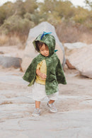 Udklædning - Grøn Dragekappe - Fra 1-2 år. - Billede 1