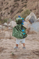 Udklædning - Grøn Dragekappe - Fra 1-2 år. - Billede 1