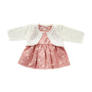 byASTRUP Dukketøj: 42-45 cm - Kjole med Cardigan i strik. - Billede 1