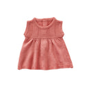 byASTRUP Dukketøj: 30-35 cm - Kjole i Rosa strik. - Billede 1