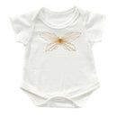 byASTRUP Dukketøj: 46-50 cm - Body i Cream farve med Sommerfugl. - Billede 1