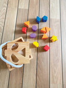 Puttekasse i træ med 12 klodser fra VIGA - Fra 12 mdr. - Billede 1