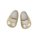 byASTRUP Dukkesko til dukker U/45 cm - Glitter Guld - 1 par. - Billede 1