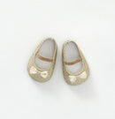 byASTRUP Dukkesko til dukker U/50 cm - Glitter Guld - 1 par. - Billede 1