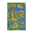 Legetæppe/Biltæppe med by og veje - 160 x 220 - Bambino - Fra 0 år. - Billede 1