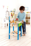 Værktøjsbænk stor fra Hape inkl. værktøj og træ. - Billede 1
