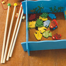 Fiskespil i træ med magneter fra VIGA - 4 stænger - Fra 2 år. - Billede 1