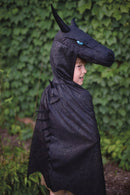 Udklædning - Sort Dragekostume - Fra 5-6 år. - Billede 1