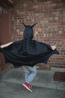 Udklædning - Sort Dragekostume - Fra 5-6 år. - Billede 1