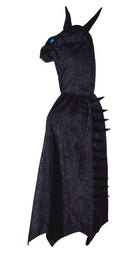 Udklædning - Sort Dragekostume - Fra 5-6 år. - Billede 1