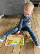 Puslespil fra Goki - Bondegård - 24 brikker.