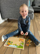 Puslespil fra Goki - Bondegård - 24 brikker.