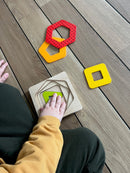 Puslespil fra Goki - Geometri med 5 lag - 5 Brikker.