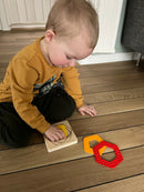 Puslespil fra Goki - Geometri med 5 lag - 5 Brikker.