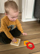 Puslespil fra Goki - Geometri med 5 lag - 5 Brikker.