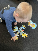 XXL Dyrepyramide puslespil fra Goki - 17 brikker.