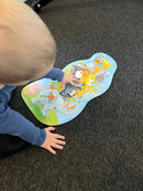 XXL Dyrepyramide puslespil fra Goki - 17 brikker.