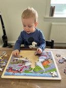 Træpuslespil - Lufthavn - 96 brikker - Fra 4 år