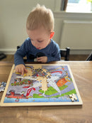 Træpuslespil - Lufthavn - 96 brikker - Fra 4 år