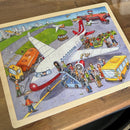 Træpuslespil - Lufthavn - 96 brikker - Fra 4 år