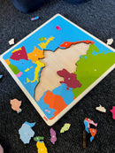 Puslespil fra Goki - Europa - 38 brikker.