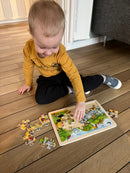 Puslespil fra Goki - Zoologisk Have - 24 brikker.