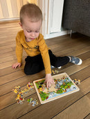 Puslespil fra Goki - Zoologisk Have - 24 brikker.