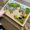 Puslespil fra Goki - Zoologisk Have - 24 brikker.