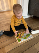 Puslespil fra Goki - Zoologisk Have - 24 brikker.