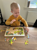 Puslespil fra Goki - Babydyr - 24 brikker.