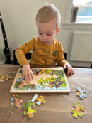 Puslespil fra Goki - Babydyr - 24 brikker.