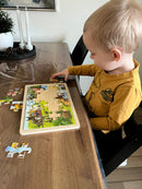 Puslespil fra Goki - Babydyr - 24 brikker.