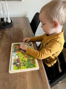 Puslespil fra Goki - Babydyr - 24 brikker.