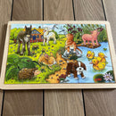 Puslespil fra Goki - Babydyr - 24 brikker.