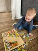 Puslespil fra Goki - Afrikas dyr - 48 brikker.