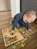 Puslespil fra Goki - Afrikas dyr - 48 brikker.