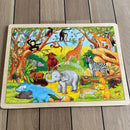 Puslespil fra Goki - Afrikas dyr - 48 brikker.