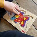 Puslespil fra Goki - Fisk med 4 lag - 11 Brikker.