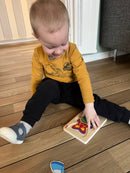 Puslespil fra Goki - Fisk med 4 lag - 11 Brikker.