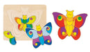 Puslespil fra Goki - Sommerfugl med 4 lag - 11 Brikker. - Billede 1