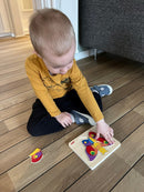 Puslespil fra Goki - Sommerfugl med 4 lag - 11 Brikker.