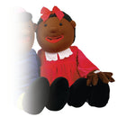 Hånddukke Pige - Mørk hud - 70 cm - Billede 1