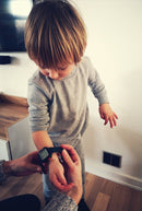 Time Timer Armbåndsur til barn og ung - Grå/Orange - 12-17 cm. - Billede 1